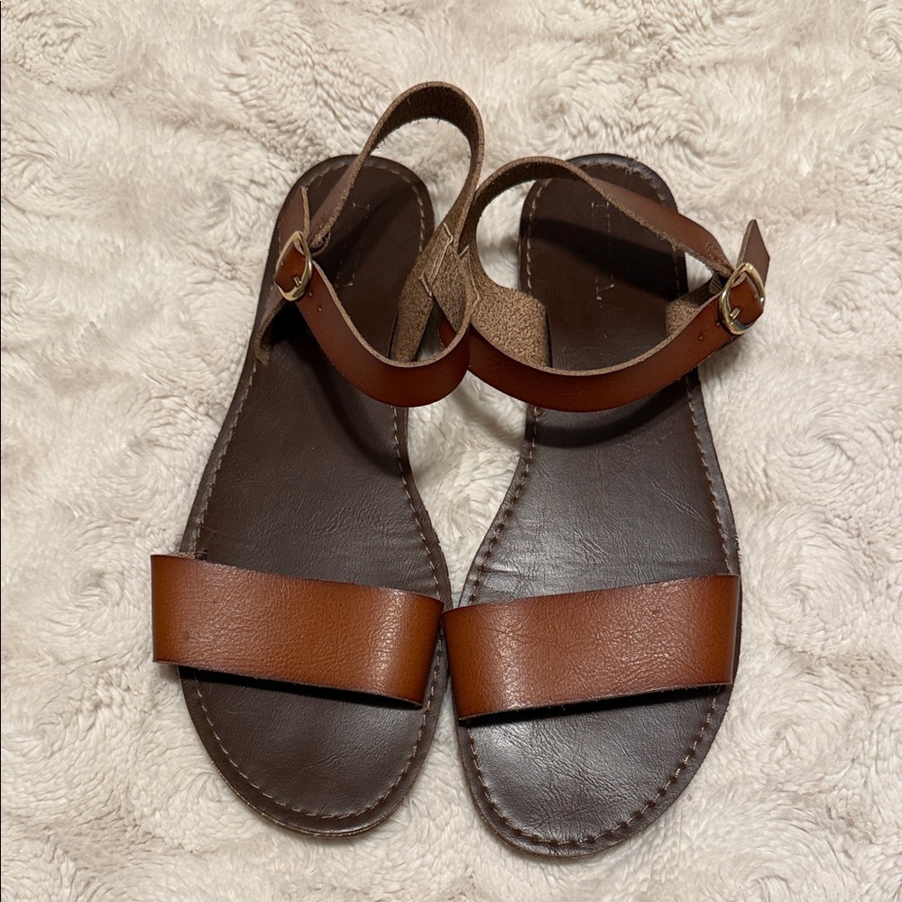 Merona Brown Leather Sandals